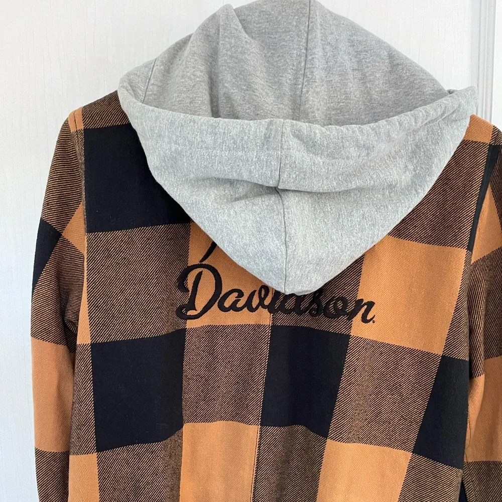 Genuine Harley Davidson women’s mechanic twill hoodie - Picture 2 of 4